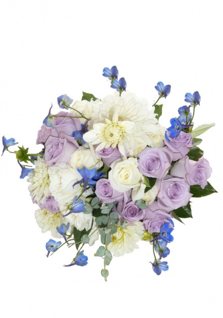 Blue Bonnet Wedding Bouquet