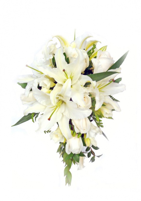Purely Perfect Cascading Bouquet