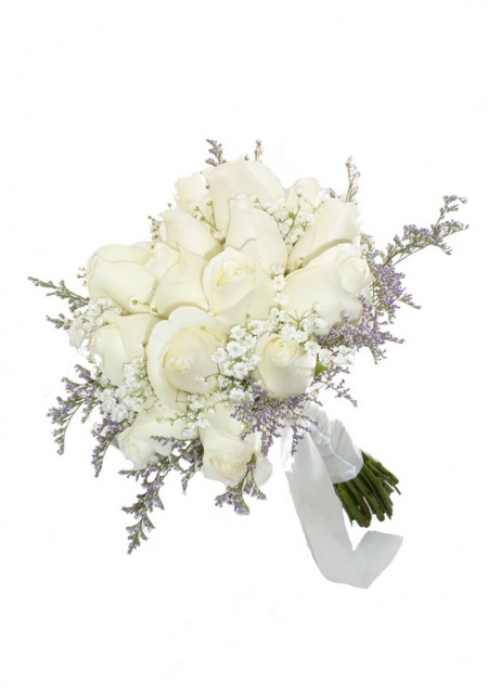 White Breath of Lavender Bouquet