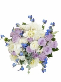 Blue Bonnet Wedding Bouquet