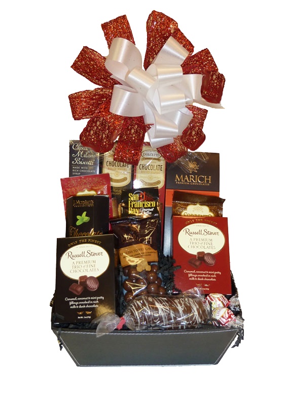 Gift Basket of Coffee and Chocolate delights.