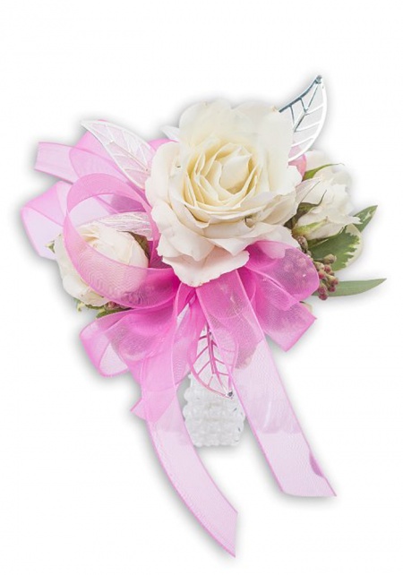 Corsage Crystal Pink Bracelet