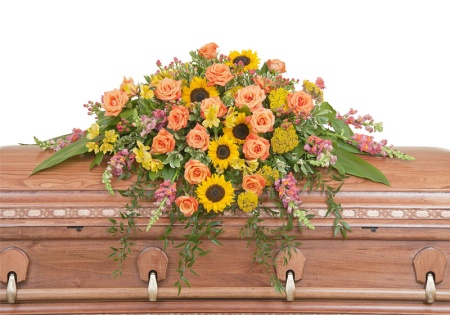 Heaven's Sunset Casket Spray