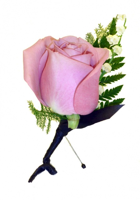 Lavender Rose Boutonniere