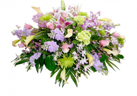 Lily Garden Casket Spray