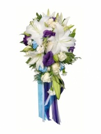 Beautifully Bold Cascading Wedding Bouquet
