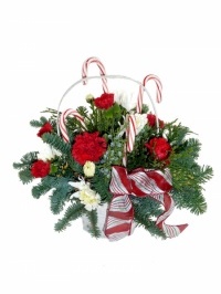 Candy Cane Basket 