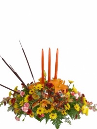 Cattail Floral Centerpiece