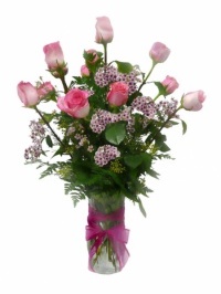 Classic Dozen Pink Roses