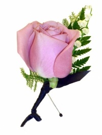 Lavender Rose Boutonniere