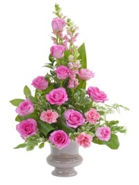 Peaceful Pink Small Urn Arrangement