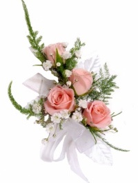 Pink and White Corsage