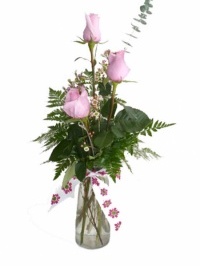 Pink Rose Bud Vase