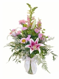 Pretty in Pink Flower Arrangement