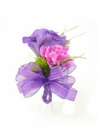 Purple Lisianthus Corsage