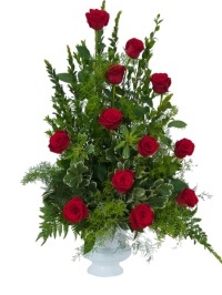 Royal Dozen Rose Urn