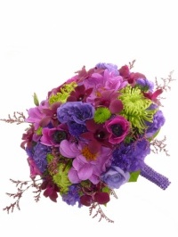 Sassy Purple Wedding Bouquet