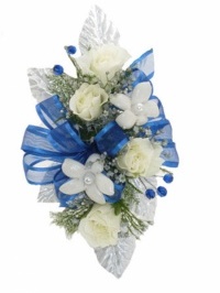 White Rose And Stephanotis Corsage