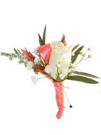 White Rose Boutonniere